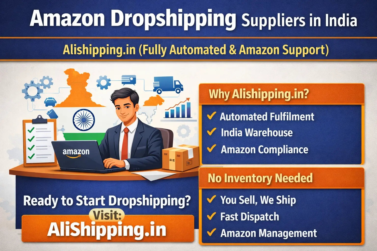 🚀 Amazon Dropshipping in India – Complete Beginner Guide (Step-by-Step)