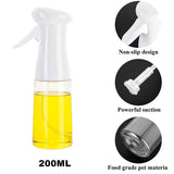 Spray Bottle-Food Grade Stainless Steel Glass Oil Spray Bottle Vinegar Bottle Oil Dispenser for Cooking, Salad, Kitchen (pack of 2)