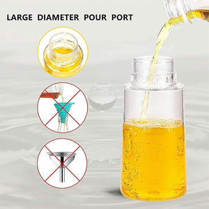 Spray Bottle-Food Grade Stainless Steel Glass Oil Spray Bottle Vinegar Bottle Oil Dispenser for Cooking, Salad, Kitchen (pack of 2)