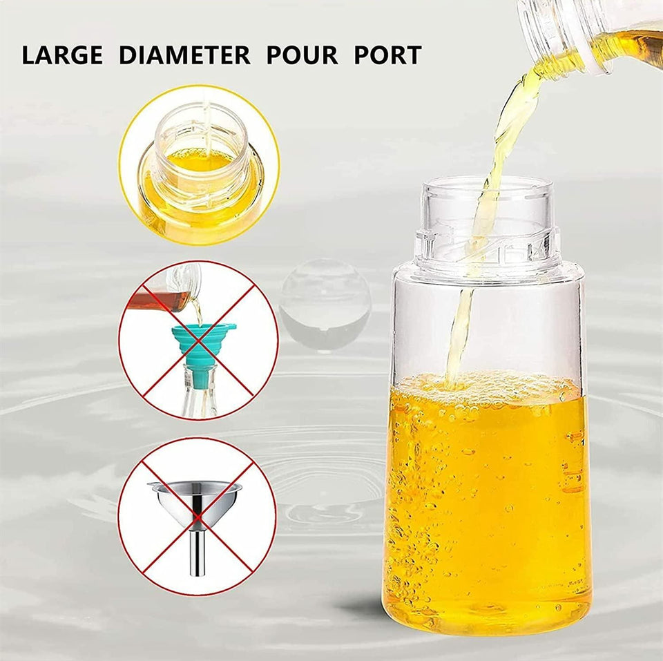 Spray Bottle-Food Grade Stainless Steel Glass Oil Spray Bottle Vinegar Bottle Oil Dispenser for Cooking, Salad, Kitchen (pack of 2)