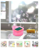 Double Layer 2 in 1 Liquid soap Dispenser with Pump and Sponge | 15 x 16 x 17 CM | Multi-Color