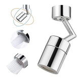 Splash Filter Faucet, 720? Rotatable Faucet Sprayer Head with Durable Copper, Anti-Splash, Oxygen-Enriched Foam, 4-Layer Net Filter, Leakproof Design with Double O-Ring