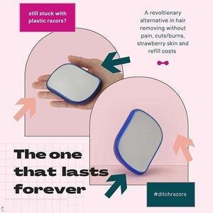 Crystal Hair Eraser for Hair Removal, Crystal Hair Remover for Men and Women, Magic Crystal Hair Remover with Gentle Skin Exfoliation ? Easy to Use, Works On All Body Parts