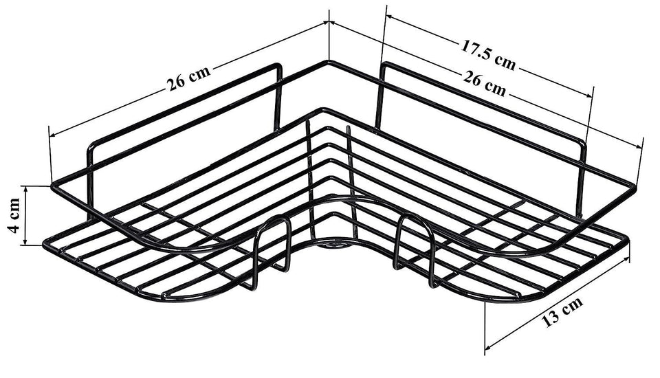 Corner Rack-Stainless Steel Self Adhesive Bathroom Shelf Corner Rack for Kitchen & Bathroom Shelves Bathroom