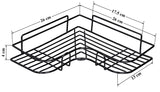 Corner Rack-Stainless Steel Self Adhesive Bathroom Shelf Corner Rack for Kitchen & Bathroom Shelves Bathroom